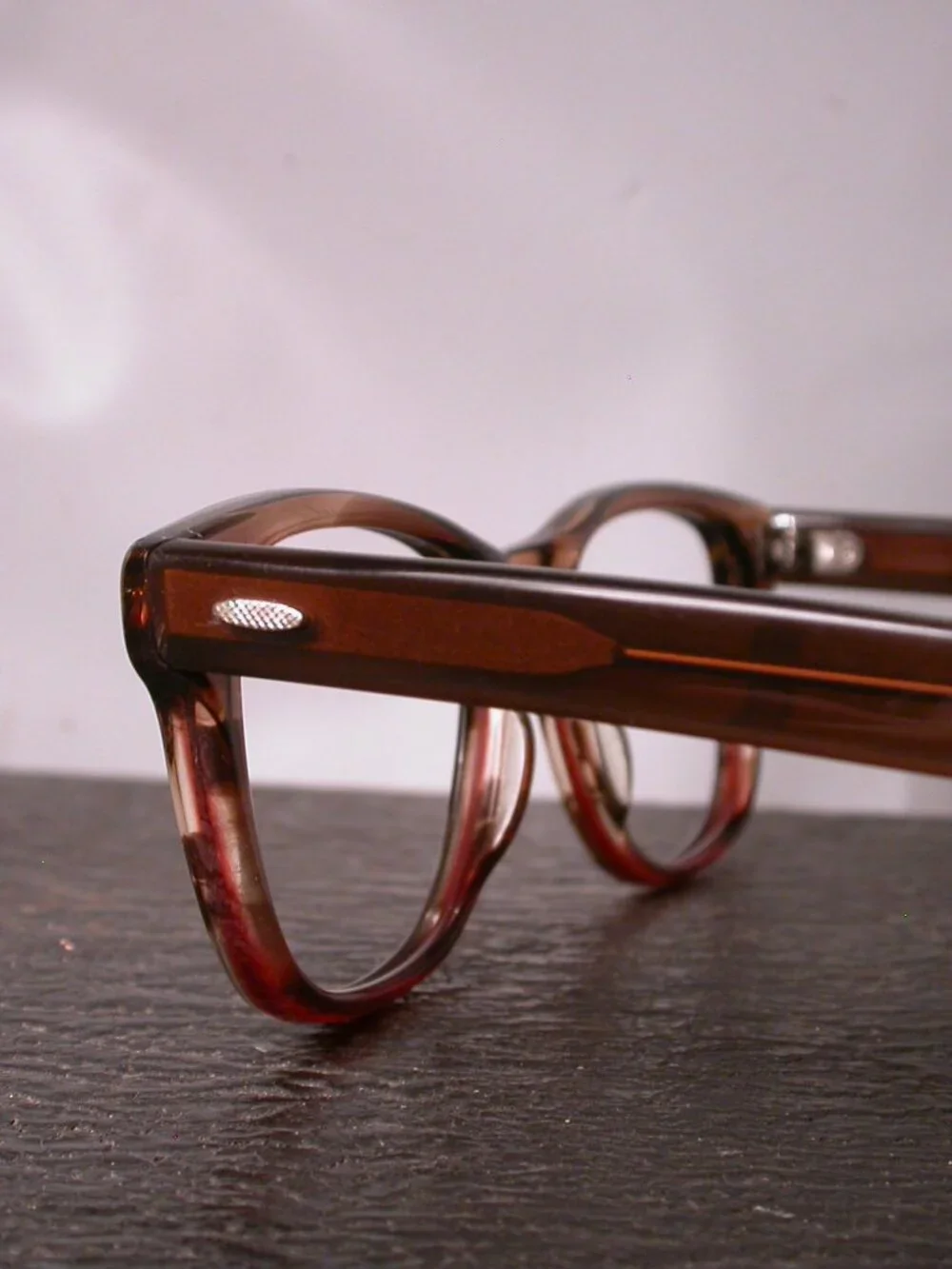 Barton Perreira Patsy Clear Stripe Classic Eyeglasses Frames Made in Japan